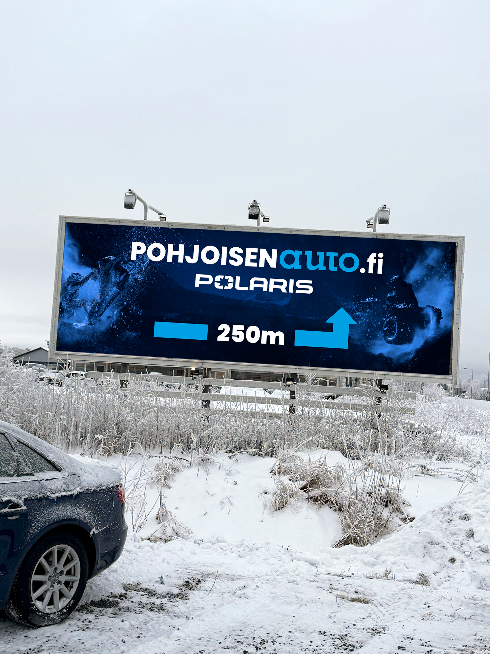 Pohjoisen Kone/Auton markkinointimateriaalia