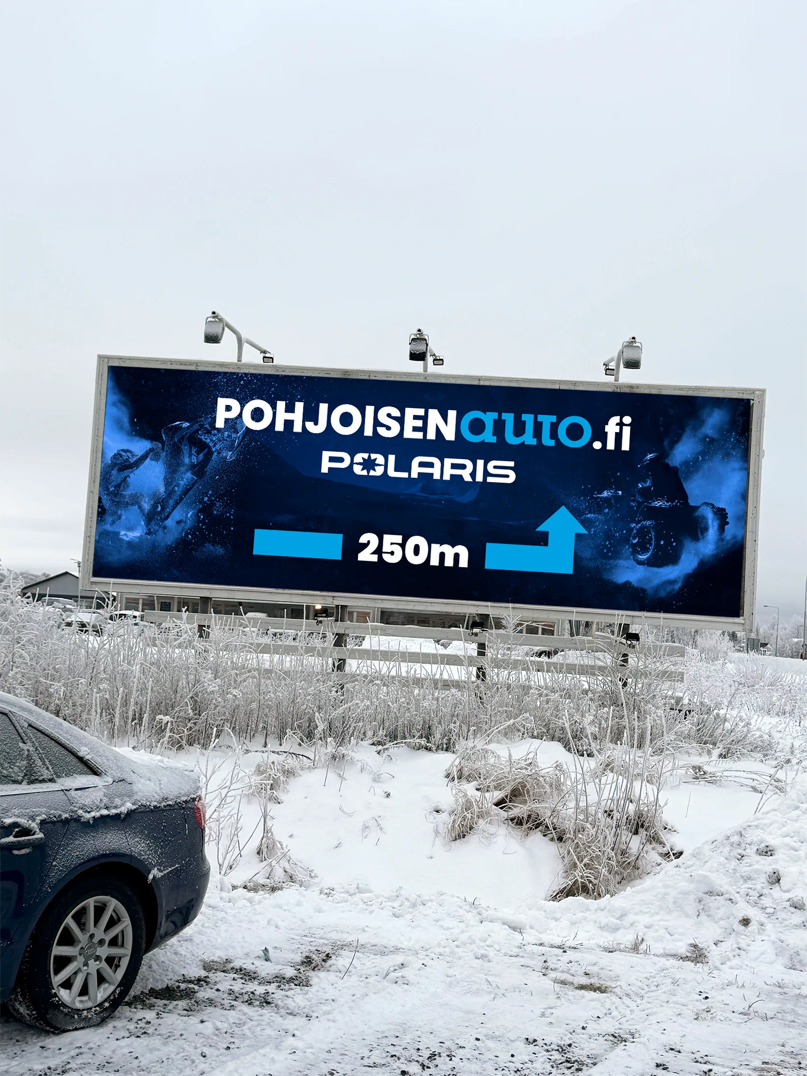 Pohjoisen Kone/Auton markkinointimateriaalia