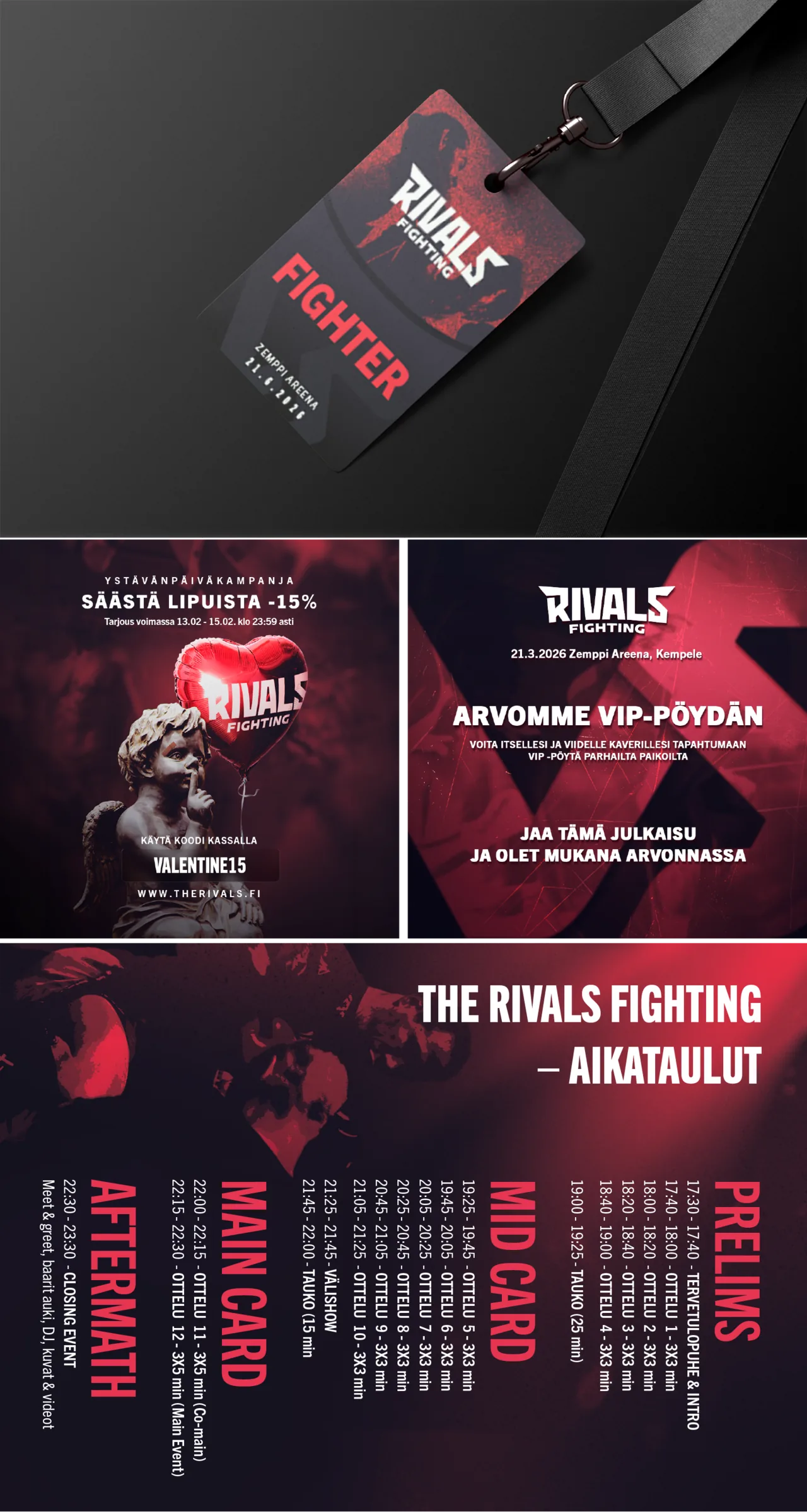 The Rivals Fighting -tapahtuman avainvisuaali
